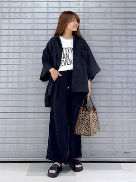 「アイテム（シャツ/ブラウス）」を使った、MAIKOさん（レディース・150cm・30代）の夏コーディネート