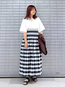 「アイテム（ネックレス）」を使った、MAIKOさん（レディース・150cm・30代）の夏コーディネート