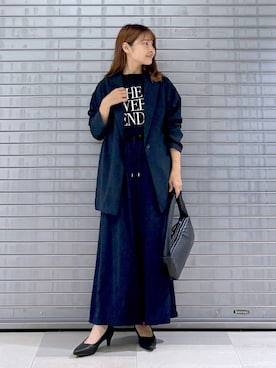「Elura（エルーラ）の【Sapofeet（サポフィート）】ヒールパンプス／250691（パンプス）」を使った、MAIKOさん（レディース・150cm・30代）の秋コーディネート