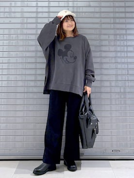 「アイテム（スウェット）」を使った、MAIKOさん（レディース・150cm・30代）の秋コーディネート