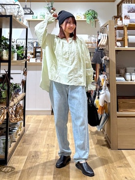 「studio CLIP（スタディオクリップ）のアイテム（帽子）」を使った、MAIKOさん（レディース・150cm）の春コーディネート