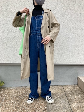 「FRAMeWORK（フレームワーク）のアイテム（オールインワン・サロペット）」を使った、s__o1203さん（レディース・155cm）の春コーディネート