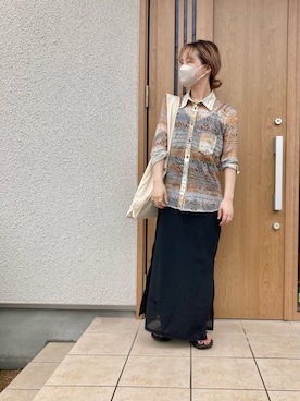 「ENOF（イナフ）のアイテム（ワンピース/ドレス）」を使った、s__o1203さん（レディース・155cm）の夏コーディネート