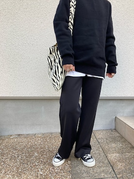 「ENOF（イナフ）のアイテム（パンツ）」を使った、s__o1203さん（レディース・155cm）の冬コーディネート