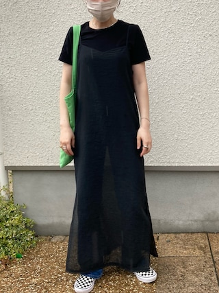 ENOF（イナフ）の「SHEER CAMISOLE ONE PIECE（ワンピース）」 - WEAR
