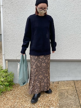 TODAYFUL(トゥデイフル)の「ジャガードリーフペンシルスカート ...
