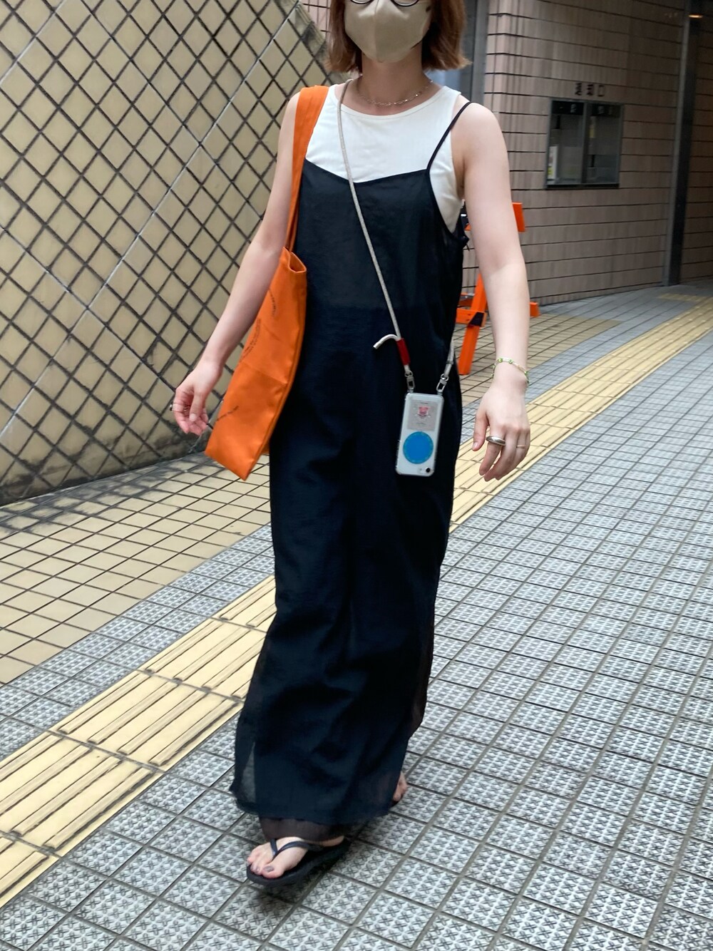 ENOF（イナフ）の「SHEER CAMISOLE ONE PIECE（ワンピース）」 - WEAR
