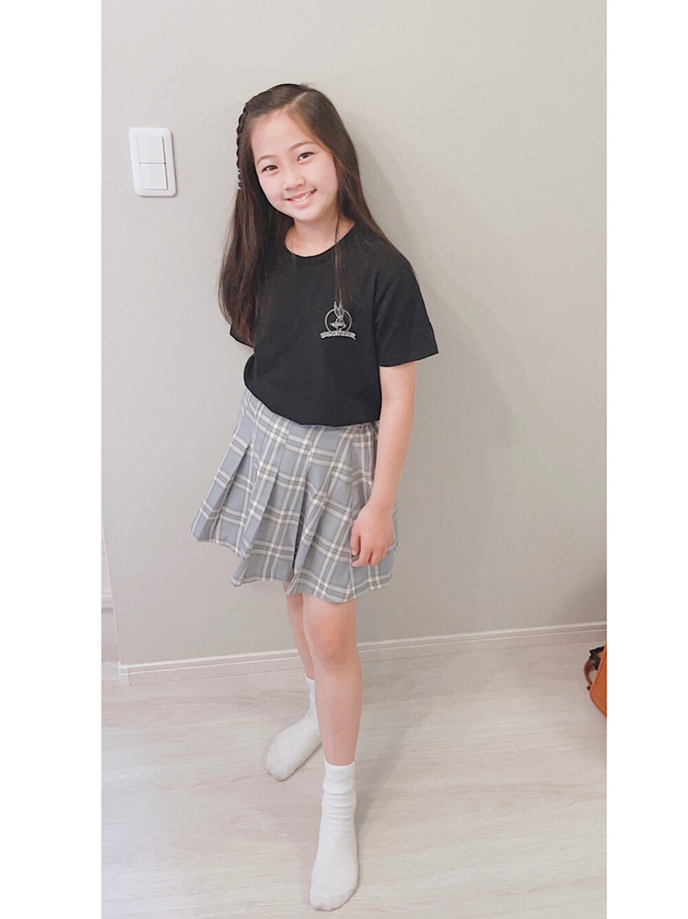 「ZIDDY、ziddyコーデ、ziddy大好き、ziddy、ziddy好き、js5、小学生」｜「Right-on KIDSのアイテム（Tシャツ/カットソー、ブラック系）」を使った、☆Rico☆さん（キッズ・138cm）の夏コーディネートの1枚目の写真