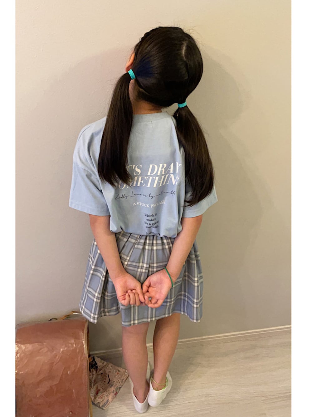 「ZIDDY、ziddyコーデ、ziddy大好き、水色、水色コーデ、js5、小学5年生」｜「ZIDDYのロゴ ルーズ トレンドシルエット Tシャツ（Tシャツ/カットソー、ブルー系）」を使った、☆Rico☆さん（キッズ・138cm）の夏コーディネートの1枚目の写真