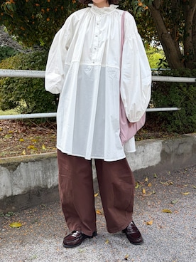 「ehka sopo（エヘカソポ）のアイテム」を使った、ノアさん（レディース・157cm）の春コーディネート