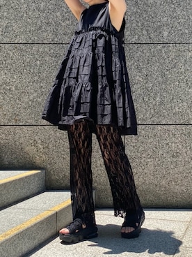 「PERNA（ペルナ）のアイテム」を使った、ノアさん（レディース・157cm）の夏コーディネート