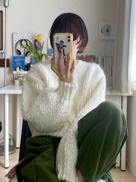 「春服デビュー宣言」｜「アイテム（カーゴパンツ）」を使った、ノアさん（レディース・157cm）の春コーディネート