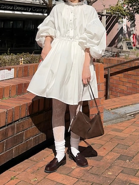 「PERNA（ペルナ）のアイテム」を使った、ノアさん（レディース・157cm）の夏コーディネート