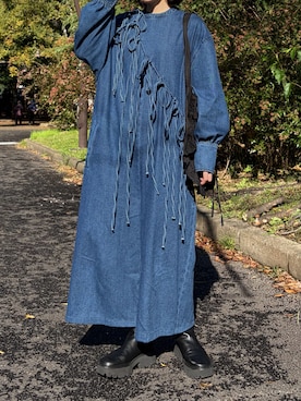 「PERNA（ペルナ）のアイテム」を使った、ノアさん（レディース・157cm）の春コーディネート