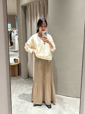 「アイテム（スウェット）」を使った、NANAHO_155cm(相互)さん（レディース・155cm・20代）の秋コーディネート