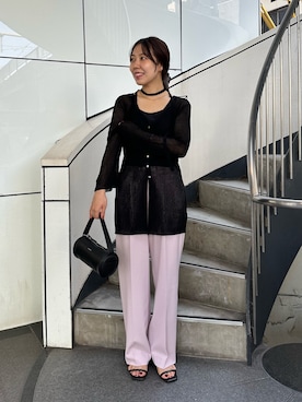 「アイテム（カーディガン/ボレロ）」を使った、NANAHO_155cm(相互)さん（レディース・155cm・20代）の夏コーディネート