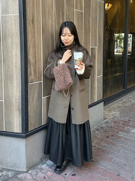 「アイテム（その他アウター）」を使った、NANAHO_155cm(相互)さん（レディース・155cm・20代）の秋コーディネート
