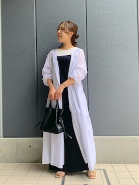 「ESPERANZA（エスペランサ）のアイテム（サンダル）」を使った、NANAHO_155cm(相互)さん（レディース・155cm）の夏コーディネート