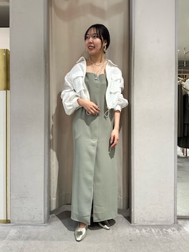 「アイテム（ワンピース/ドレス）」を使った、NANAHO_155cm(相互)さん（レディース・155cm・20代）の春コーディネート