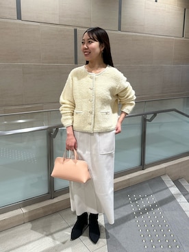 「ツイードジャケット」｜NANAHO_155cm(相互)さん（レディース・155cm・20代）の冬コーディネート