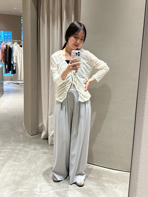 シアーベロアカーディガン