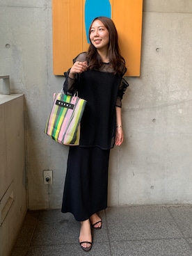「アイテム（ワンピース/ドレス）」を使った、NANAHO_155cm(相互)さん（レディース・155cm・20代）の春コーディネート