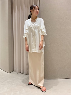 「ESPERANZA（エスペランサ）のアイテム（サンダル）」を使った、NANAHO_155cm(相互)さん（レディース・155cm）の夏コーディネート
