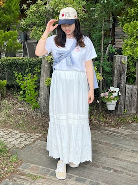 「テチチ(Te chichi)」｜「アイテム（帽子）」を使った、Hanaさん（レディース・160cm）の春コーディネート