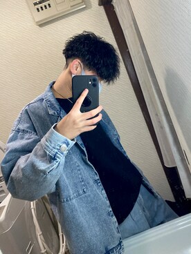 「COLONY 2139（コロニートゥーワンスリーナイン）のアイテム（デニムジャケット）」を使った、mashimonさん（メンズ・175cm）の冬コーディネート