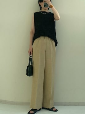 「アイテム（Tシャツ/カットソー）」を使った、タラ子さん（レディース・175cm・40代）の夏コーディネート