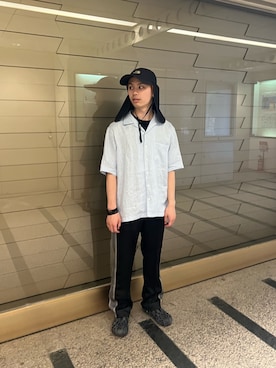 「URBAN RESEARCH（アーバンリサーチ）のアイテム（帽子）」を使った、harutoさん（メンズ・167cm）の夏コーディネート