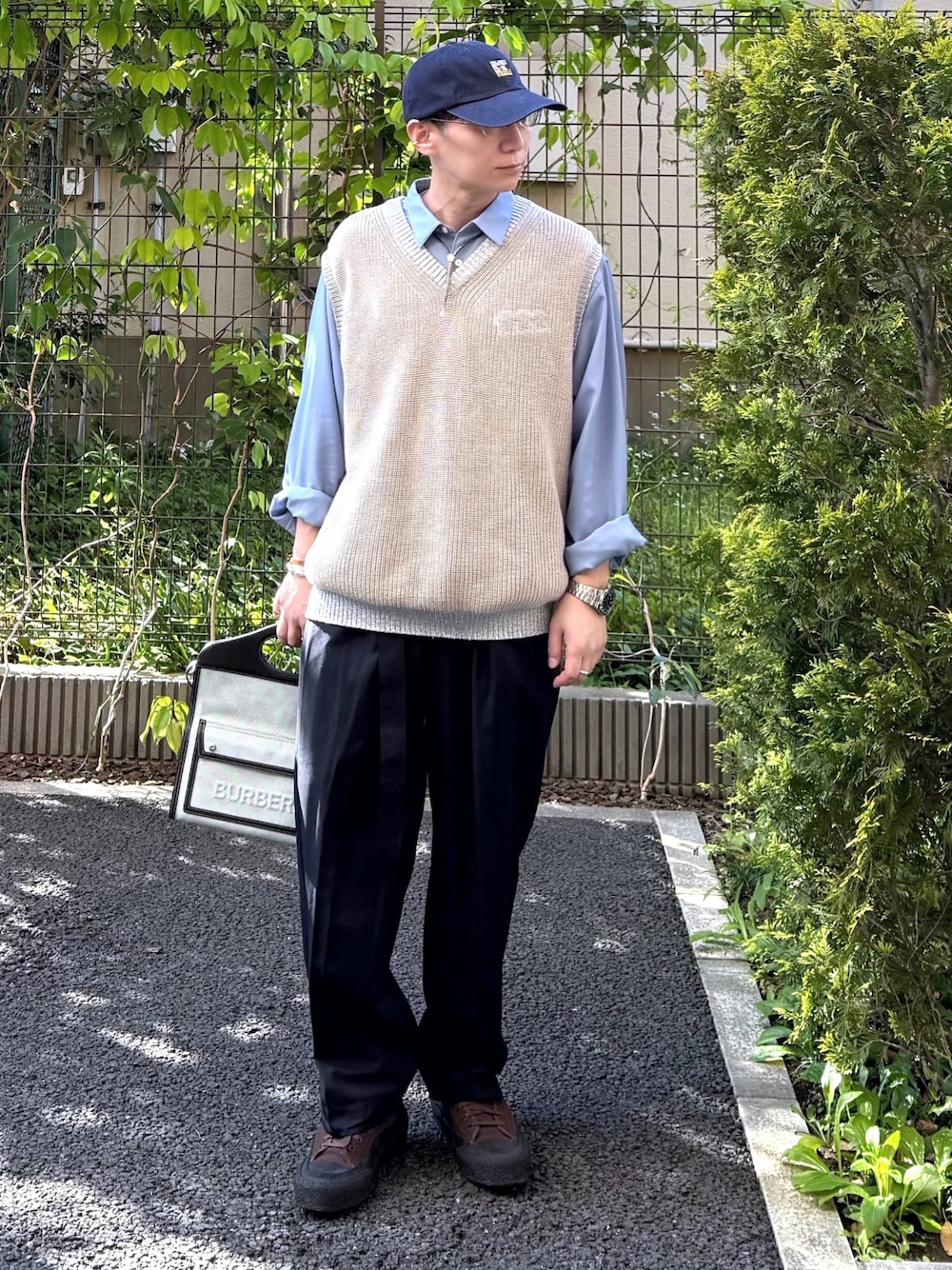 ttt msw 22ss ジャガードニットベスト TTT_MSW フラワージャガード