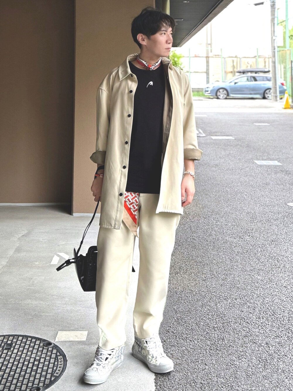 STUDIO NICHOLSONのカバーオールを使った人気ファッション