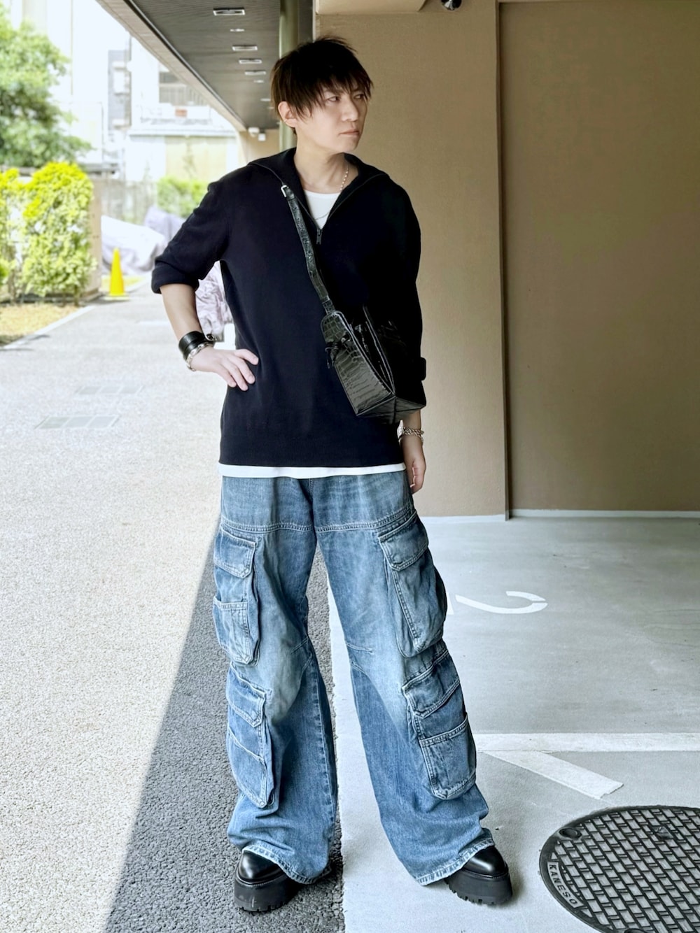 DIESEL 2024FW ハーフジップデニムジャケット