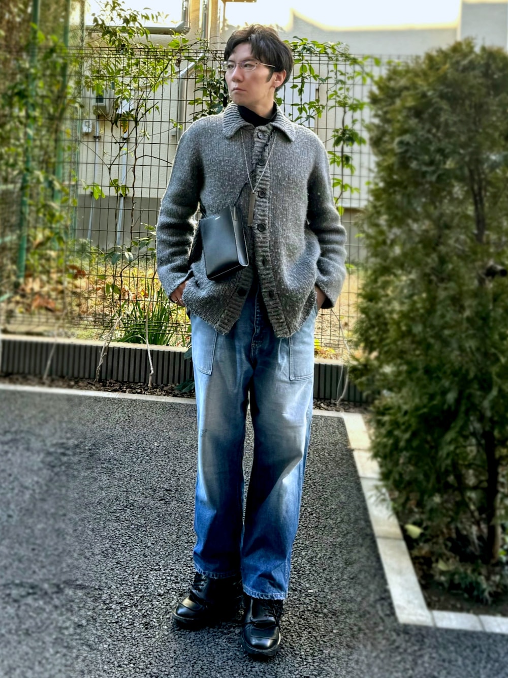 OUR LEGACY グレー カーディガン 32 OUR LEGACY（アワーレガシー）カーディガン グレー サイズ:48(L位