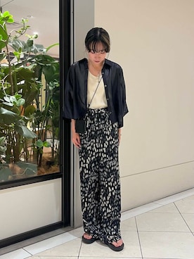 「アイテム（財布）」を使った、saeさん（レディース・152cm）の夏コーディネート