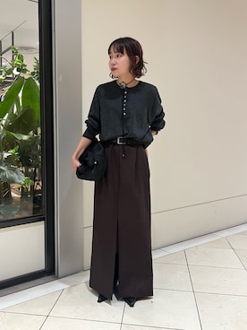 「アイテム（ブーツ）」を使った、saeさん（レディース・152cm）の秋コーディネート