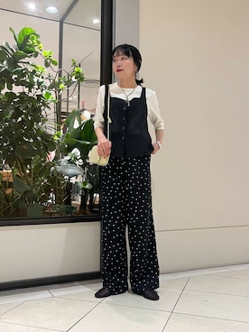 「きれいめ派カットソー」｜「アイテム（パンツ）」を使った、saeさん（レディース・152cm）の夏コーディネート