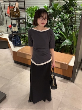 「LAATO（ラート）のアイテム」を使った、saeさん（レディース・152cm）の春コーディネート