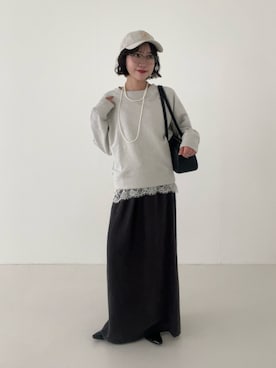 saeさん（レディース・152cm）の冬コーディネート