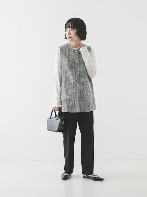 フリルデザインシアーカットソー（Tシャツ/カットソー）｜URBAN