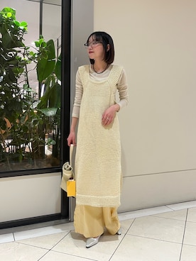 「LAATO（ラート）のアイテム」を使った、saeさん（レディース・152cm）の春コーディネート