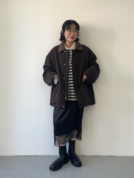 「アイテム（その他アウター）」を使った、saeさん（レディース・152cm・20代）の秋コーディネート