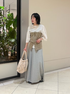 「LAATO（ラート）のアイテム」を使った、saeさん（レディース・152cm）の春コーディネート