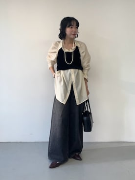 「アイテム（その他トップス）」を使った、saeさん（レディース・152cm）の秋コーディネート