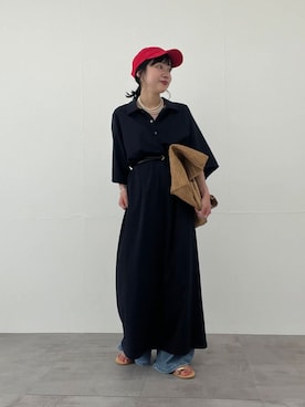 「アイテム（ネックレス、ホワイト系）」を使った、ysae0525さん（レディース・152cm）の夏コーディネート