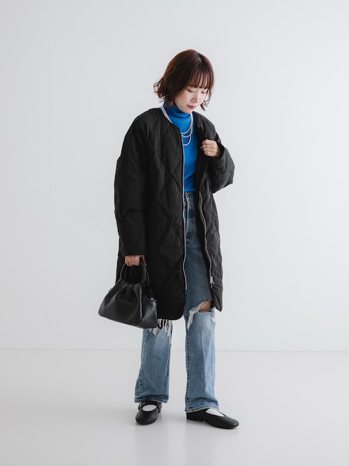 Sサイズ/WEB限定』コクーンキルティングロングダウン（ダウン