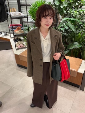 「アイテム（テーラードジャケット）」を使った、saeさん（レディース・152cm・20代）の冬コーディネート