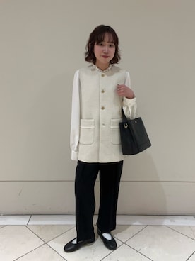 「アイテム（バレエシューズ）」を使った、saeさん（レディース・152cm・20代）の冬コーディネート