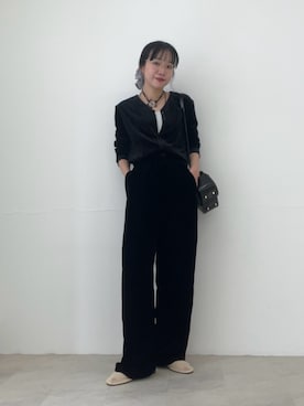 「アイテム（バレエシューズ）」を使った、saeさん（レディース・152cm）の秋コーディネート